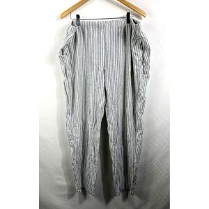 Eileen Fisher Size XL Stripe Hemp Organic Cotton Pant Beach Coastal Resortwear